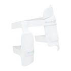 White Dot Cricket Thigh Guard Inner Men Lower Body Protection Right Hand Black