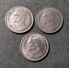 Thailand  - 1 Baht - 1977 - Coins  3 Coins 