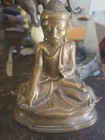 Antique Bronze Burmese Buddha 