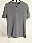 Polo Ralph Lauren Boys L 14-16 Gray Cotton Mesh Short Sleeve Polo Shirt