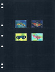  6 75 Scott Value  - 2001 Gambia Moths Butterflies African Cv Mnh Nh Umm