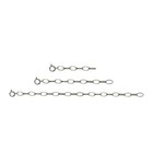 925 Sterling Silver Oval Link Extender Set For Pendants Necklaces 3 Sizes