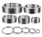 Yhyz Key Ring Assorted  flat   5 Sizes   2 Inch  3 4 Stainless Steel 1