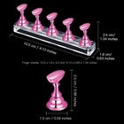 6 Sets Magnetic Nail Tip Display Holder Acrylic Display Stand Nail Tip Practice