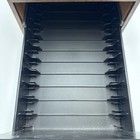 Vhs Tape Holder Faux Walnut Wood Storage Case Drawer Holds 12