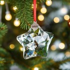 Christmas Ornaments 2025 Crystal Star Hanging Ornament Crystal Sun Catcher Fo   