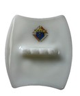 Vintage Knights Of Columbus Milk Glass Ashtray Circa 1960   s Carteret Nj