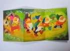 Vintage 1970s Hallmark Greeting Card Snow White   The Seven Dwarfs Used Fan Fold