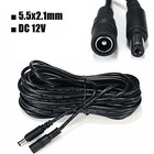 Power Extension Cable For 12v Dc 0 3m-20m Cctv Led   Adapters 2 1mmx5 5mm Jack