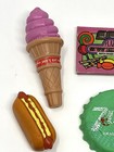 Vintage Erasers Lot Of 9 Junk Food Soda Ice Cream Cookie