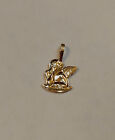 New 14k Yellow Gold Small Angel Cherub Charm Pendant