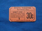Vintage State Theatre 30 Cent Tickets  strip Of 4  - Drive-in Movie cinema - Oh