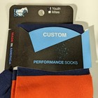 Pearsox Baseball Socks Knee High Youth Kids Size Navy Blue White Orange