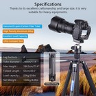 Carbon Fiber Travel Tripod Professional Camera Tripod W  46mm Cnc Ball Head