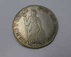 Peru 1836 Standing Liberty 4 Reales Silver Coin