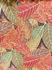 Handmade Craft Tote Bag Fall Colors Multipockets Inside Double Handle 14 X 11  