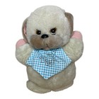 Applause Little Beggar Vintage 1982 11  Plush Stuffed Animal Dog Blue Bib