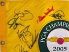 2005 Pga Championship Pin Flag Signed By 14 Past Winners