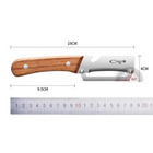 1 Pc Stainless Steel Peeler With Wooden Handle     Fruit   Vegetable Slicer