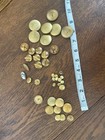 Vintage   Antique Gold Tone Buttons Mixed Lot 1950s - 1960s