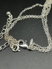 Vintage Avon Sp Silver Tone Multi Strand Puffy Heart Pendant Necklace