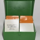 Vintage 1975 Illustrated Wildlife Treasury 500 Animal Cards In Green Case