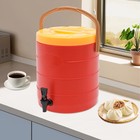 25l 6 6gal Hot Cold Drink Dispenser Cylinder Insulated Container With Faucet