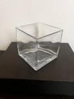 Clear 5  Tall Glass Square 5  Decorative Flower Vase Home Decoration