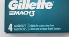 Gillette Mach3 Men s Razor Blade Refill Cartridges 4 Count - New