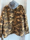 Levi s Men   s Size L Camouflage Washed Cotton Sherpa Lined Hooded Jacket