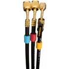 Hr3cm- Fieldpiece 5 16  Low Loss Valve- 1 4  Ball Valve Hose Set- 3 Pack