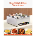 Commercial Soup Warmer Soup Station With 4 6 34qt Pot Soup Kettle Warmer