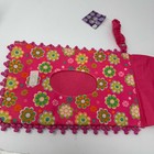 Little Wishes Diaper Wipes Cloth Holder Cover Wristlet Strap Pink Floral  New
