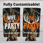 Custom Camouflage Bachelorette Party Slim Coolers  Camo Outdoor Skinny Coolies