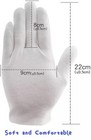 12 Pairs  White Cotton Inspection Gloves     Soft Jewelry Coin Work Gloves