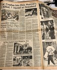 Lot Of 2 Original Elvis Presley Death Memphis Newspapers 8 17 77 Special Edition