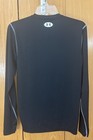 Mens Black Under Armour Heatgear Compression Shirt Long Sleeve Crew Neck Size S