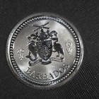2019 Barbados Trident 1 Oz  999 Silver Coin Proof-like Bu In Capsule