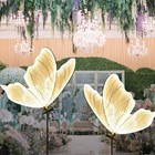 2pc Butterfly Floor Lamp ceiling Lamp for Wedding Party Decorations Props-31in