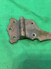One Antique Ice Box Hardware Strap Hinge Brass 3 8    Offset Door  6   