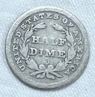 1840-o No Drapery Liberty Seated Half Dime
