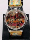 Rare Vintage  1990   s  Swatch Style Disney Mickey Mouse Wrist Art Watch new Cond   