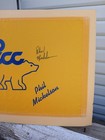 Phil Mickelson Autographed Lccc Golf Pin Flag Vintage 90s