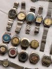 50x Vtg Scrap Watches Lot Mixed Brands Automatic Manual Parts Repair Watchmaker
