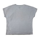 Mlb Ladies Rolled Sleeve Soft Cotton Graphic Print Short Sleeve Crew Neck Tee
