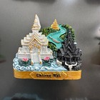 Thailand Chiang Rai Temple 3d Resin Refrigerator Magnet Travel Souvenirs Craft