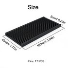 2pcs 100 X 45 X 5mm Heatsink Aluminum Thin Heat Sink With Thermal Conductive    