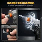 7 Piece Metal Polyhedral Bullet Dice Set With Shooting   Fidget Modes  Pistol Sh