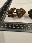 Vintage Japanese Boxwood Netsuke Signed Genzan Mouse   Cart Zodiac Carving