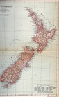 New Zealand Map Pacific Ocean North   South Islands 1900 11x15 Antique Atlas Map